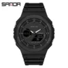 SANDA Fashion Men's Sport Watches Outdoor 50M Waterproof Wristwatch LED Digital Stopwatch Clock Military Watches Men