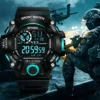 YIKAZE Y73 Men's Watch Digital Sports Electronic Wristwatch Large Dial Multifunctional Waterproof Luminous Alarm Male's Bracelet - Image 2