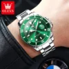 OLEVS 5885 Original Quartz Watch for Men Stainles Steel Waterproof Sports Watches Fashion Luxury Top Brand Men's Wristwatches - Image 6