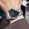 OLEVS Original High Quality Luxury Watch for Men Quartz Waterproof Luminous Stainless Steel Classic Male Wristwatch Man Gift - Image 4
