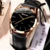 WOKAI high quality fashion men's Business Belt Quartz Watch Boy Ray personality simple student waterproof clock retro classic - Image 4