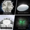 OLEVS Brand Original Simplicity Men's Watches Waterproof Stainless Steel Quartz Watch Luminous Date Roman Scale Male Wristwatch - Image 5