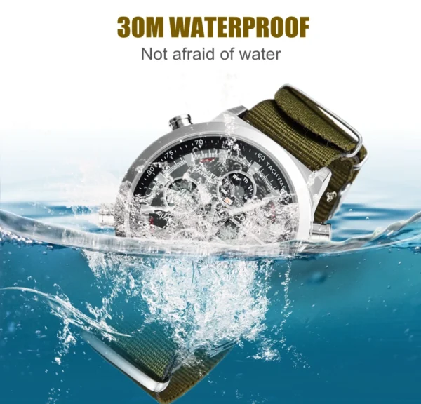 Outdoor Sport Watch Men Dual Time Waterproof Military Wristwatch Army Green Tactical Digital Quartz Watches Clocks reloj hombre - Image 6
