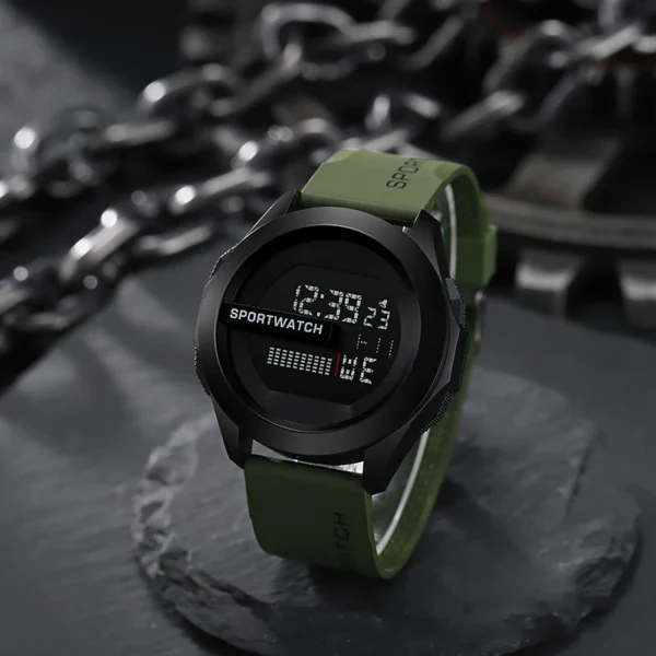POSHI Sport Watch for Man Luxury Digital Wristwatch Stopwatch Luminous with Date Week Original Waterproof Clock - Image 6