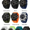 SANDA 6198 Watch Fashion Trend Dual Screen Multi functional Outdoor Sports Multi functional Waterproof Electronic Men's Watch - Image 6