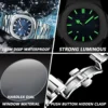 2023 New POEDAGAR Luxury Watch Business Waterproof Male Clock Luminous Date Stainless Steel Square Quartz Men Watch reloj hombre - Image 5