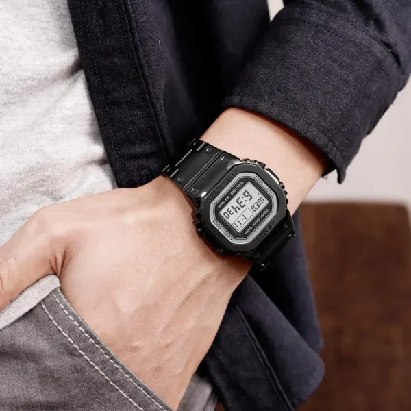 SKMEI 3Bar Waterpoof Alarm Clock Alloy Case Digital Men Watches reloj hombre Fashion Sport Watch Men Digital Watches 1456 - Image 5