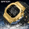 SANDA New Luxury LED Electronic Digital Watch Fashion Casual Women's Watches Ladies Clock Male Wristwatch Relogio Feminino 2126 - Image 4