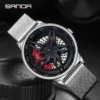 Rotating Dial Waterproof Car Wheel Watch Men Quartz Sport Steel Clock Creative Rim Hub Wheel Wristwatch Relogio Masculine - Image 4