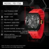PAGANI DESIGN Original Men's Quartz Watches VH65 Movt Skeleton Dial 100M Waterproof Sport Rectangle Sapphire Glass Watch for Men - Image 3