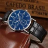 Ultra Thin Watch Men Sports Watches GENEVA Leather Band Analog Quartz Wristwatches Men Cheap Price Dropshipping Reloj Hombre - Image 5