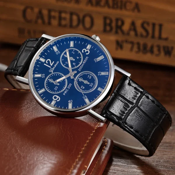 Ultra Thin Watch Men Sports Watches GENEVA Leather Band Analog Quartz Wristwatches Men Cheap Price Dropshipping Reloj Hombre - Image 5