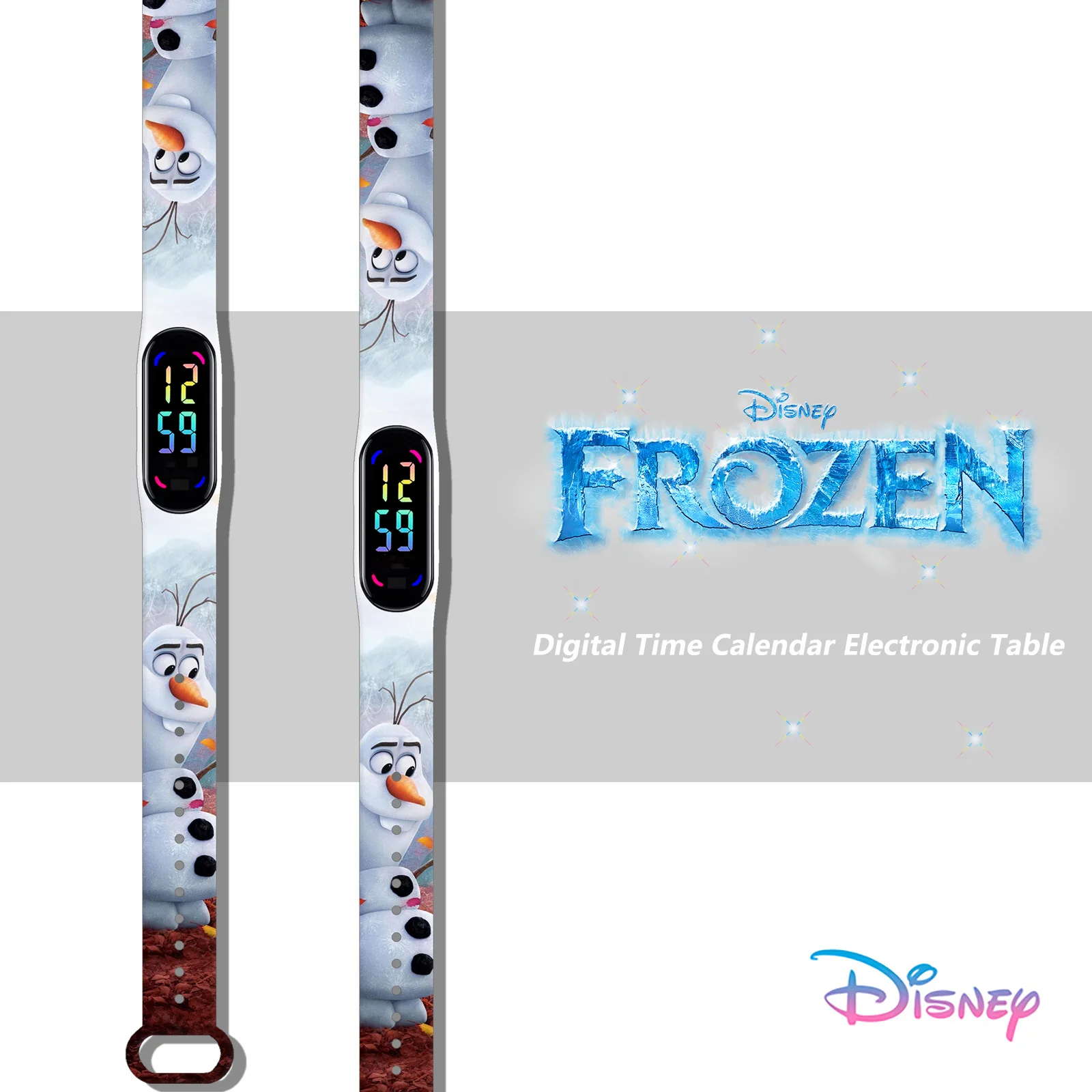 Disney Frozen children‘s watch Anime figures Elsa Anna LED Luminous Touch Waterproof Electronic Sports Watch Birthday Toys Gifts - Image 6