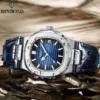 BINBOND Authentic New Men's Quartz Watchwith Waterproof Leather Strap Fashion Business Luminous Calendar Men Students Watches - Image 4