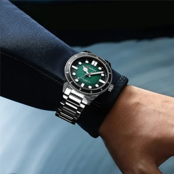 CURREN 8450 Men's Quartz Watches Waterproof Stainless Steel Strap Fashion Sports Luminous Business Man Simple Casual Wristwatch - Image 4