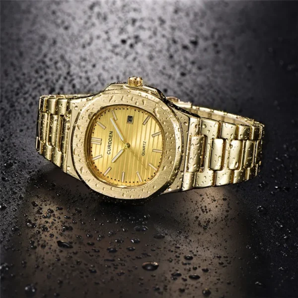 Genuine CURDDEN Brand Watches Men Fashion Luxury Stainless Steel Business Calendar Qaurtz Wristwatches Montres de Marque de Luxe - Image 2