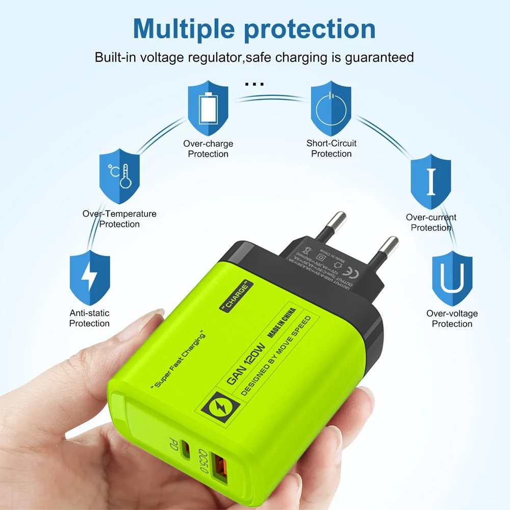 2 Ports USB C PD Charger Quick Charge 3.0 Type C USB Phone Chargers Fast Charging Adapter For iPhone 15 14 Samsung Xiaomi Huawei - Image 4