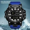 Men's Watch Fashion Sports Electronic Wristwatch Large Dial Multifunctional Waterproof Luminous Students Male Watch Reloj Hombre