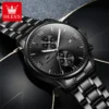 OLEVS Men Watches Top Brand Luxury Chronograph Waterproof Date Quartz Watch Man Black Sports Wrist Watch Reloj Hombre - Image 3