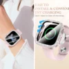 Diamond Case+Glass for Apple Watch Series 10 46mm 42mm Double Glitter Diamond Bumper Screen Protector for iWatch 10 Accessories - Image 4