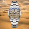 ADDIESDIVE Men's Watch Sand Dial 36mm Quartz Watch 100m Waterproof 316L Stainless Steel AR Coated Dome Glass WristWatch for Men - Image 3