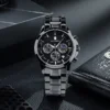 SAPPHERO Men's Luxury Watch Elegant Date Waterproof Luminous Black Watch For Men Quartz Stainless Steel Fashion Men's Watch - Image 4