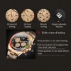 Watch for Men OLEVS Rainbow Gemstone Bezel Business Luxury Top Brand Quartz Watches Waterproof Sports Watches reloj hombre - Image 6