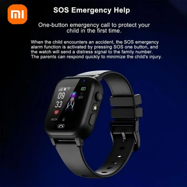 Xiaomi Kids Smartwatch 4G Wifi SOS GPS Location Video Call Analogue Card Waterproof Watch Camera Boys Girls Upgrade New Watch - Image 6