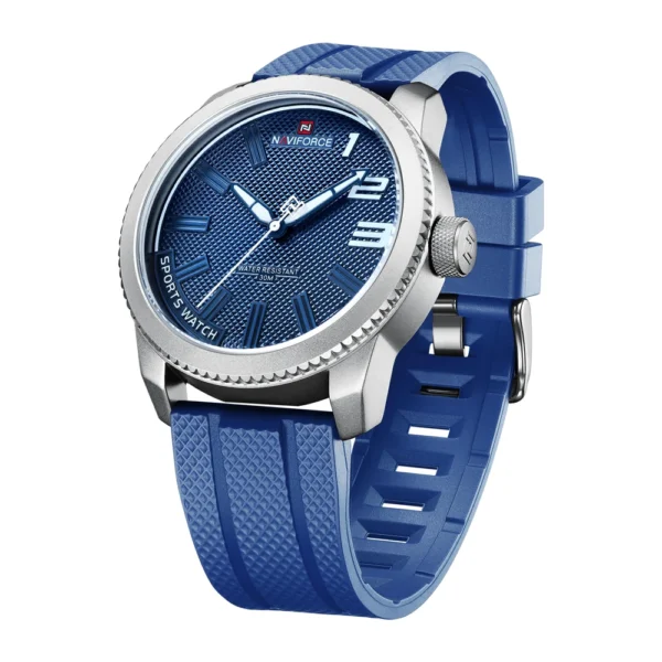 NAVIFORCE Top Brand Watch Men Fashion Casual Waterproof Simple Style Quartz Wristwatch Military Male TPU Strap Clock - Image 6