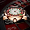 PINDU Design New NH35A Mechanical Watches Men Push Button Turn Russian Roulette Game Sapphire Mirror Diamond Dial Men's Watch - Image 5