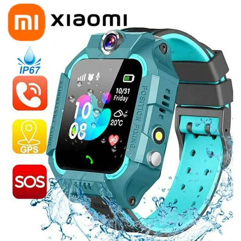 Xiaomi Kids Smart Watch SOS Phone Watch With Sim Card Ip67 Waterproof Remote Photo For Children For Ios Android Kids Gift New