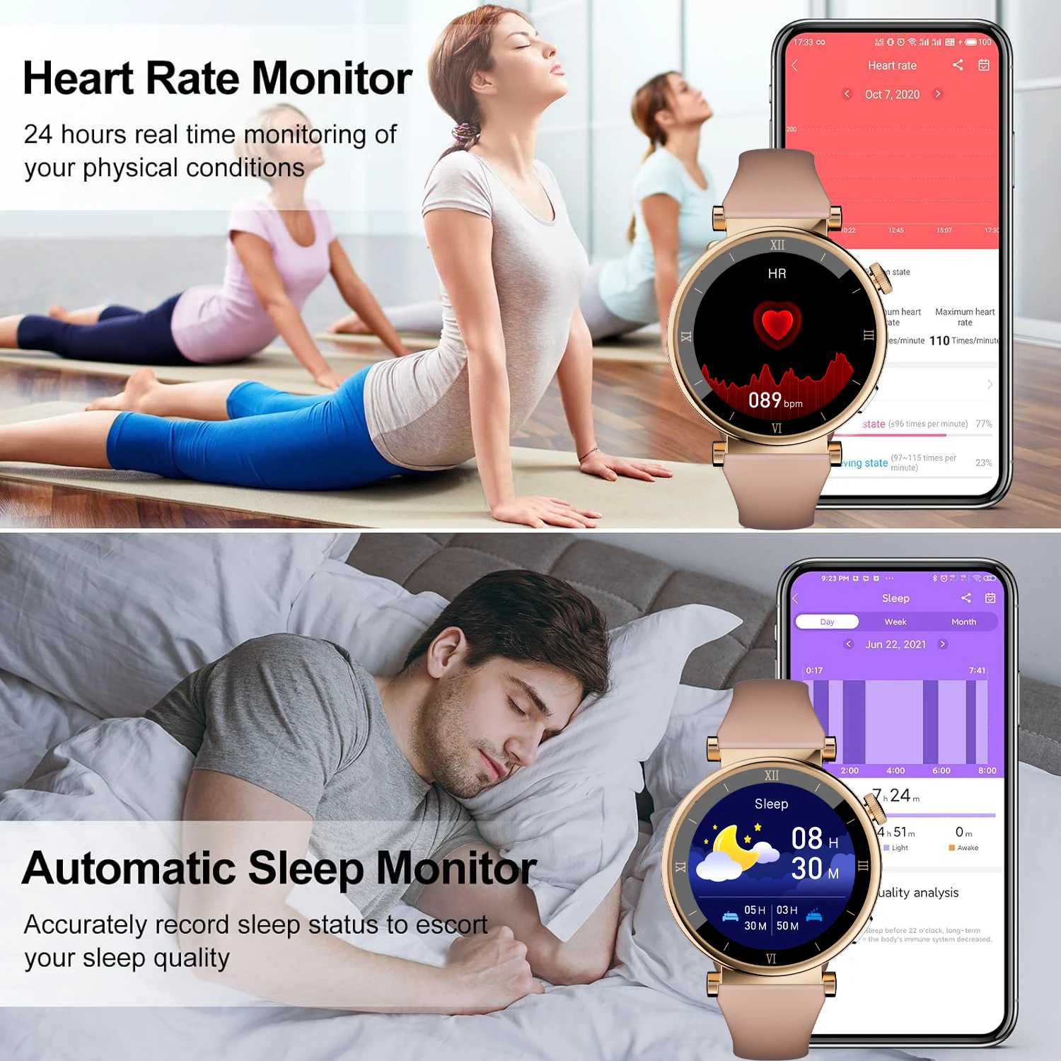 W&O X6 Pro Woman Sports Smart Watch Smartwatch BT Call Message Notification AI Voice Assistant Watches For Android IOS Phone - Image 3