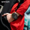 SANDA G Style Step Calorimeter Single Electronic Watch Nightlight Waterproof Sports Double Display LED Digital Quartz Men Watch - Image 6