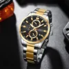 CURREN Casual Sporty Brand Stainless Steel Band Wristwatches for Men New Chronograph Quartz Watches with Date 8445 - Image 4