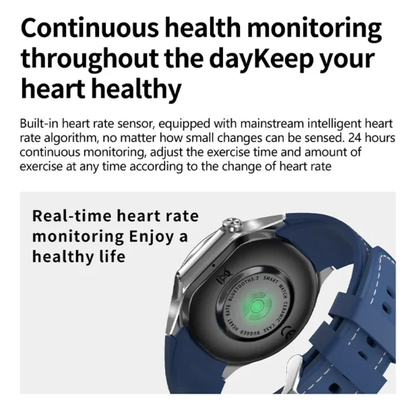 2024 New IP68 waterproof smartwatch for Men GPS Tracking AMOLED 466*466 HD screen NFC Bluetooth Talking Watch for Huawei Xiaomi - Image 5