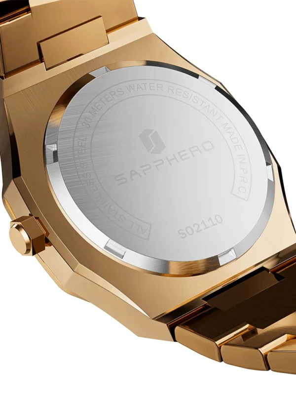 SAPPHEROMen's Watches Luxury Brands Rose Gold Stainless Steel Swiss Luminous Waterproof Men's Gifts Quartz Watches Clocks - Image 3