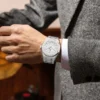 POEDAGA Finle Steel Men's Watches Classic Fashion Original Quartz Watch for Man Waterproof Luminous Date Wristwatch Royal Style - Image 4