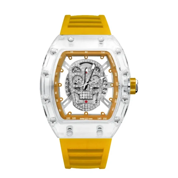 2024 New Quartz Men’s Wristwatch Fashion Trend Non-mechanical Waterproof Male Watch Luminous Transparent Ghost Head Watches - Image 6