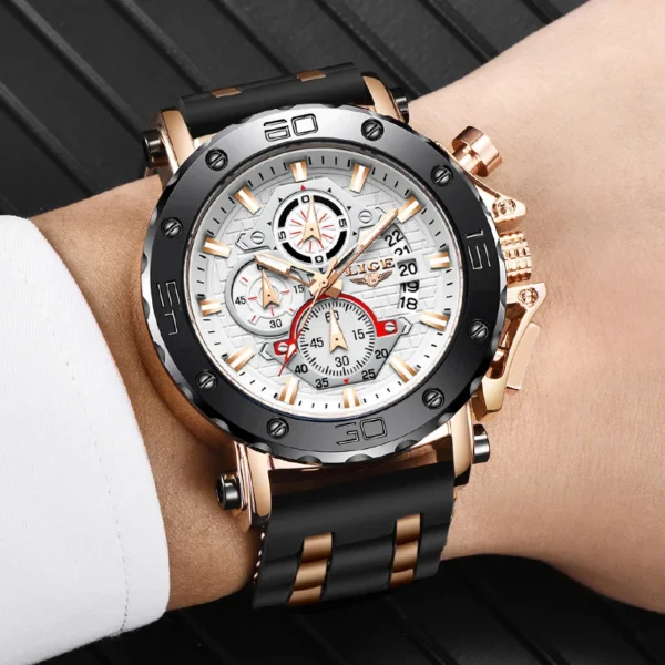 New LIGE Men Watch Military Clock Top Brand Luxury Casual Sport Quartz Date Wrist Watches for Men Chronograph Relogios Masculino - Image 5