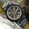 BOBO BIRD Viking Vegvisir Man's Wooden Watches Vintage Watch for Men Wood Clock - Image 4