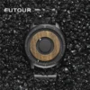 EUTOUR Original Magnetic Wooden Dial Fashion Casual Quartz Watch Simple Men's Watch Stainless Steel Leather Strap - Image 6