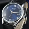 LONGLUX automatic watch rome wholesale mechanical wristwatches waterproof fashion leather mens watch men gift - Image 4