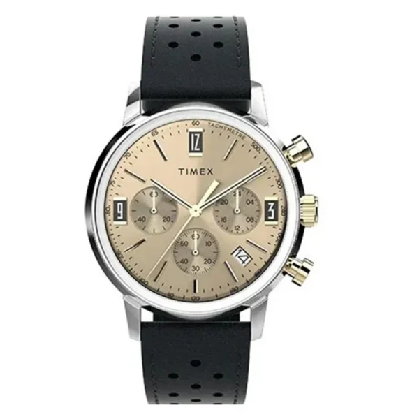 New Timex Men Watches Luxury Trend Quartz Calendar Waterproof Multi Function Fancy Round Watch Stainless Three Eyed Watch - Image 4