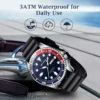 Watch for Men Analog Quartz Wristwatches Waterproof Chronograph Watches Silicone Band Luminous Pointer Week Calendar Display - Image 6