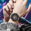 Men's Sports Military Large Dial Quartz Watch Fashion 2024 New Gray Silicone Men Gift Watches - Image 3