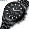 CRRJU Men Watch Full Steel Top Brand Luxury Sports Quartz Watch Men Waterproof Luminous Auto Date Wristwatch Relogio Masculino - Image 3