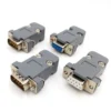 10PCS DB9 Adapter Connector Core RS232 Serial COM Plug Connectors Hole/pin DB15 Female Male Port Socket D Sub DP9 Plastic Case - Image 3