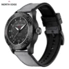 NORTH EDGE Watches for Men MACH 2024 New Desgin Solar Powered Watch Dual Time Zone Waterproof TPR Nylon Strap Pilot Mens Watch - Image 2