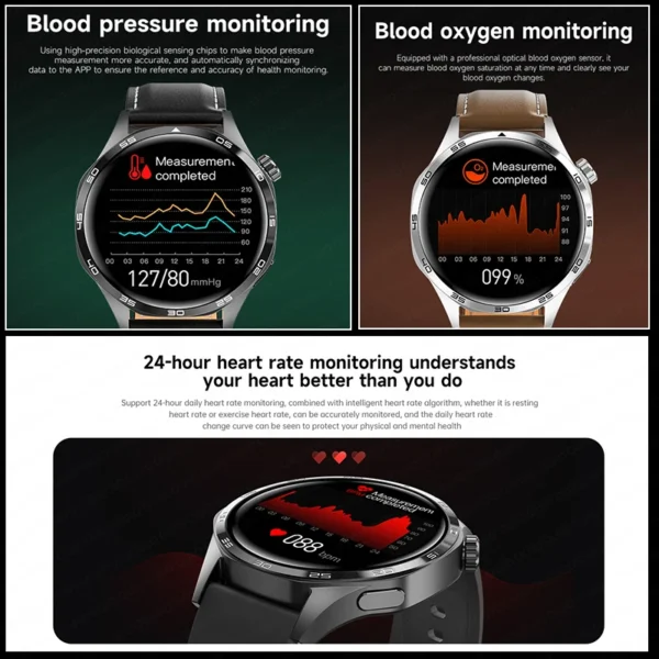2024 New For HUAWEI Watch GT5 Pro Sports Smart Bracelet Men NFC GPS Trackr Compass 1.53" AMOLED Screen Bluetooth call Smartwatch - Image 6