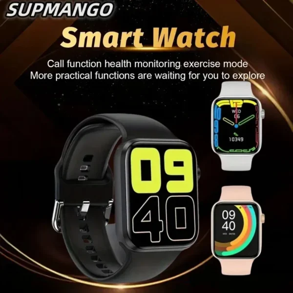 T344 Smart Watch 2024 Smartwatch Men Dial Call Smart Watch Tracker Health Sport Tracker Women Watch Clear Talk Sleep Detection - Image 3